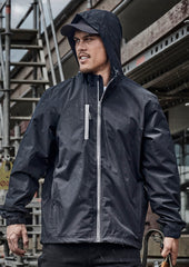 Syzmik Unisex Super Light Packable Rain Jacket [Col:Orange Siz:3XL]