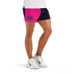 Canterbury Cotton Harlequin Shorts with Pocket [Col:Fuchsia/Navy Siz:32]
