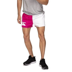 Canterbury Cotton Harlequin Shorts with Pocket [Col:Fuschia/White Siz:34]