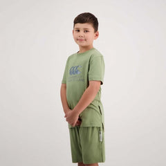 Canterbury Kids CNZ Reflect T-Shirt - Oil Green [Siz:8YR]