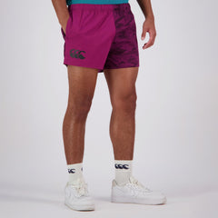 Canterbury Mens Camo Harlequin Shorts [Col:Maroon Siz:34]