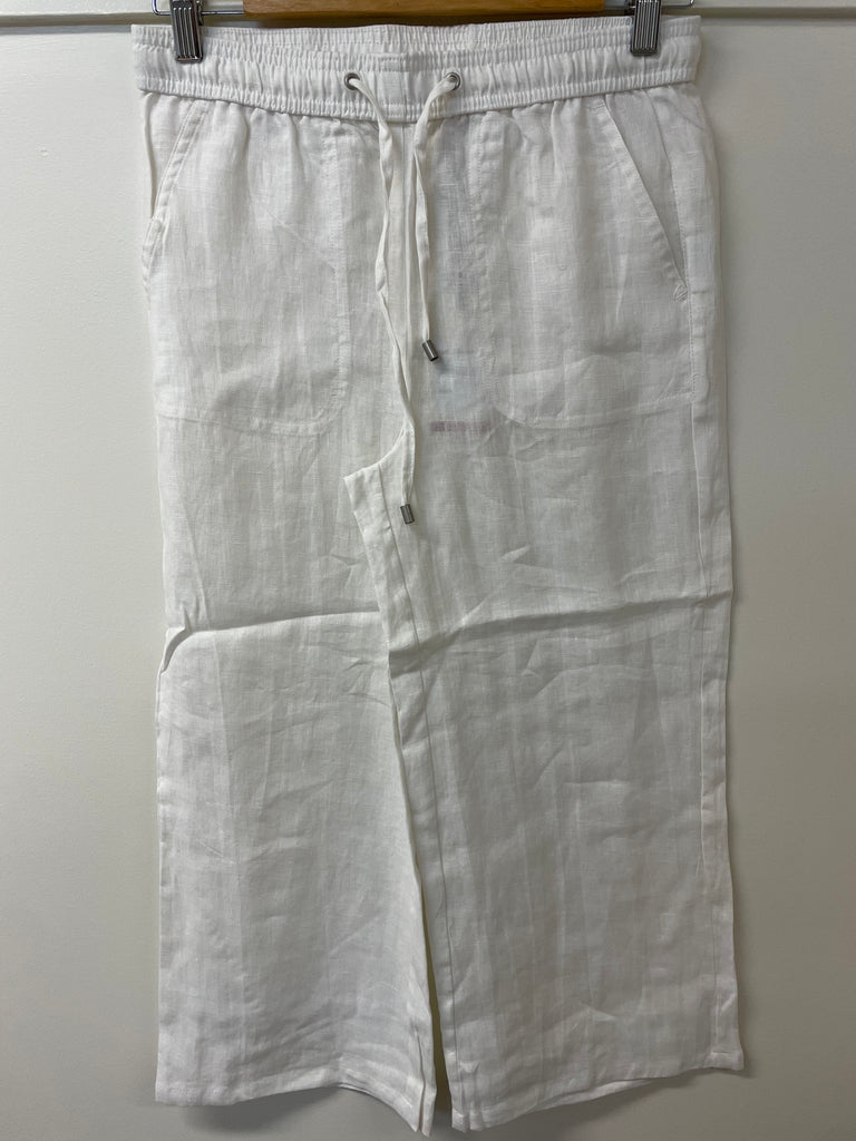 S2343081 Corfu Womens Summer Linen Pants - White