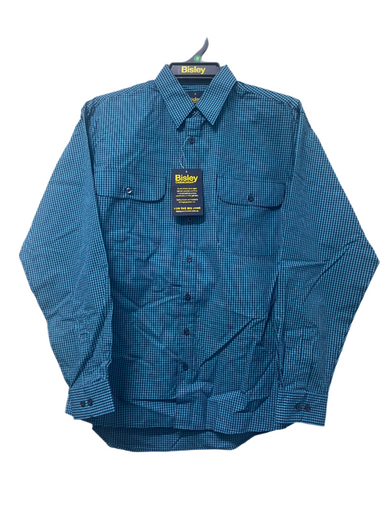 Bisley Countryman Double Pocket Shirt - Blue