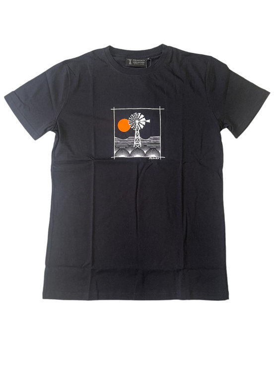 Pilbara Mens T-Shirt Short Sleeve - Black