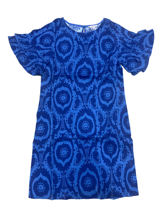 Corfu Womens Printed Linen Dress S2447091 - Ikat