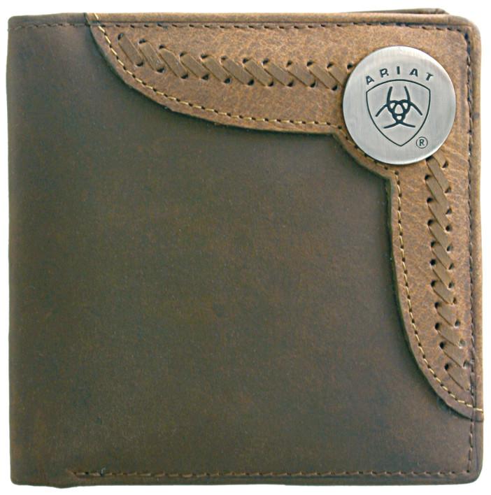 Ariat Bi-Fold Wallet - Two Toned Accent Overlay WLT2103A