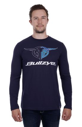 Bullzye Mens Maxwell Long Sleeve Tee - Navy