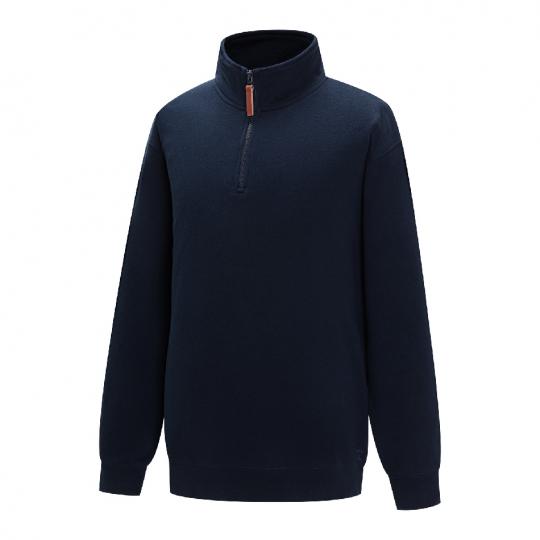 Pilbara Ladies Classic Zipper Closed Front Pullover - French Navy