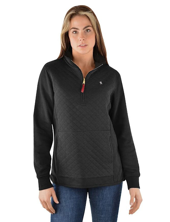 Thomas Cook Women's Quilted Zip Rugby - Black