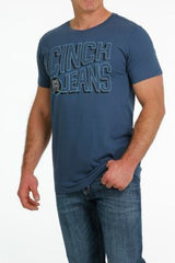 Cinch Men's Jeans Tee - Heather Blue