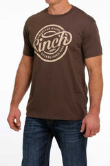 Cinch Men's American Brand Tee - Brown