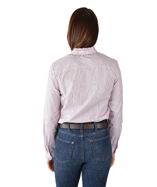 Thomas Cook Collette Frill Stripe Long Sleeve Shirt