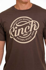 Cinch Men's American Brand Tee - Brown