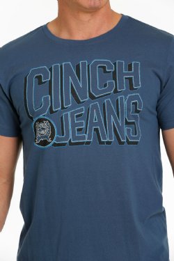 Cinch Men's Jeans Tee - Heather Blue
