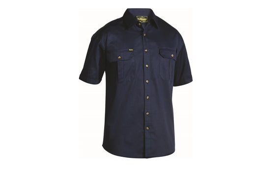 Bisley Open Front S/S Drill Shirt