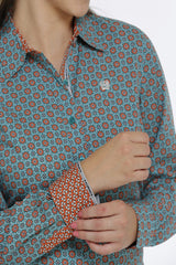 Cinch Womens Button Down Western Shirt - MSW9165024